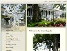 Tablet Screenshot of grandmagnolia.com